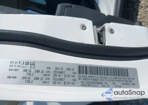 2015 Jeep Patriot Latitude z USA, uszkodzony, nr VIN 1C4NJPFA2FD400266